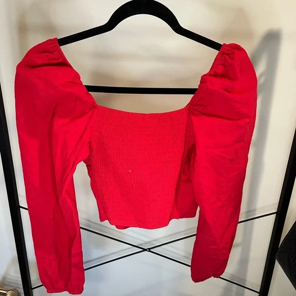 Bright Red crossover top - Picture 2 of 2